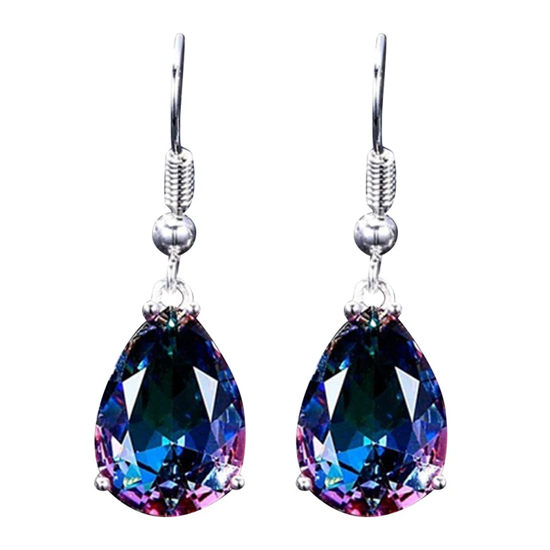 Тренд капли воды CZ хрустальные серьги для женщин винтажные на свадебную