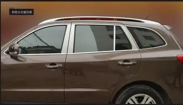 2007 2008 2009 2010 2011 2012 для Hyundai Santa Fe хромированная оконная отделка 22 шт. рамка Силла