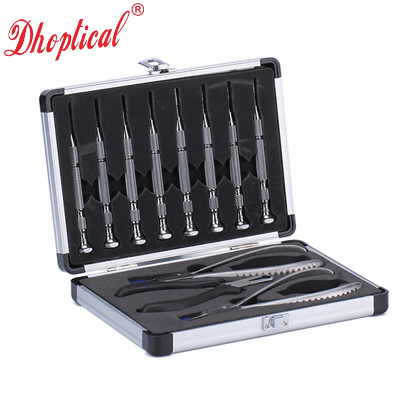 Набор плоскогубцев для очков без оправы отверток из матового материала хорошее