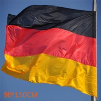 90150cm classic red black yellow germany polyster painted flag bar classroom decoration pendant national flag banner