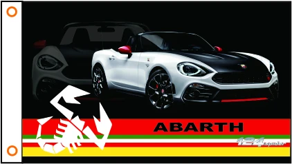 Флаг Автомобиля На Заказ Fiat Abarth баннер 3x5 футов 100% полиэстер 110|Флаги баннеры и