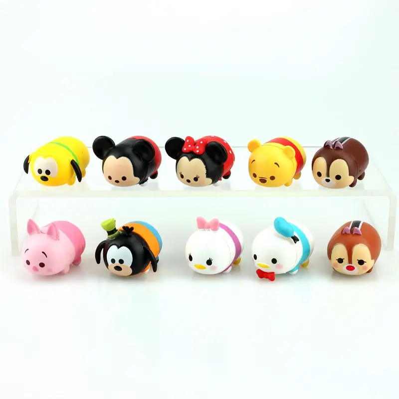 Disney Tsum 10 шт./лот милые мини-фигурки Куклы набор Минни Микки Дейзи Дональд Дак