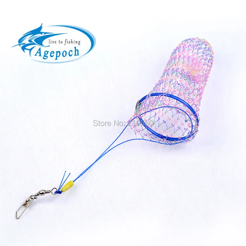 New Arrival Cylinder Mould Fish Cage Play Device Nest 8.5*3.5*4.2cm 3g Lure Fishing Net | Спорт и развлечения