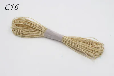 25 м ширина 2 мм монохромная бумажная веревка для DIY подарок Свадебная Упаковка декор рукоделие скрапбук события вечерние ремесла аксессуары для дома - Цвет: C16
