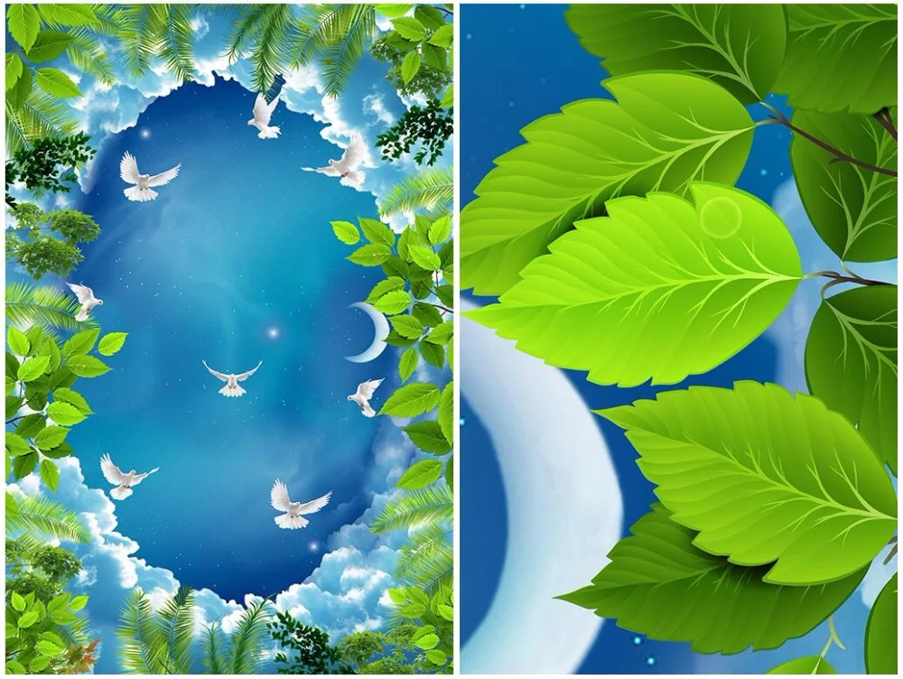 

Custom photo 3d room wallpaper Idyllic fantasy fairy forest waterfall full house backdrop 3d wall mural wallpaper for wall 3 d