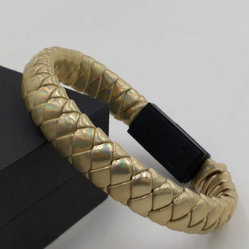 Плетеный браслет Micro data женский Новый кожаный шнур плетеный wire|braided bracelet|rope braided