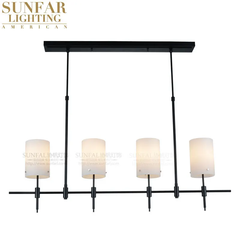 Modern American country wrought iron chandelier bar desk lamp creative restaurant lighting lamps 809 personalized glass works|light floor lamp|lamp