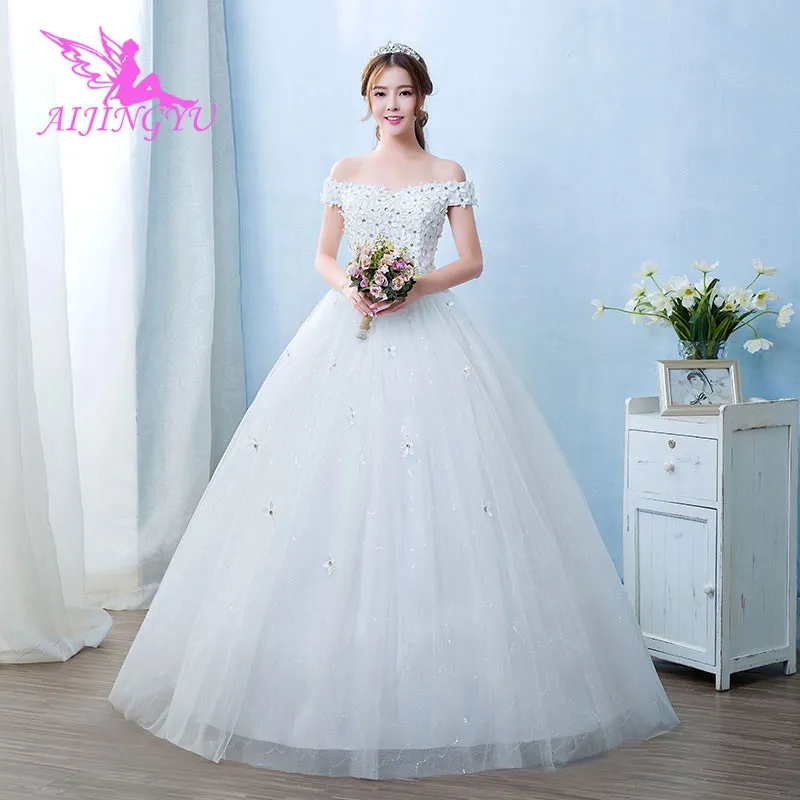 

AIJINGYU long party for woman wedding dress lot bridal dresses 2021 WU262