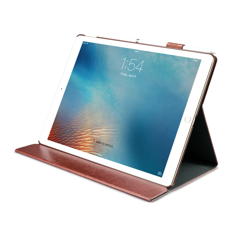 (Светло-коричневый) XOOMZ для iPad Pro 12 9 чехол рыцарь PU кожаный чехол-книжка Чехол