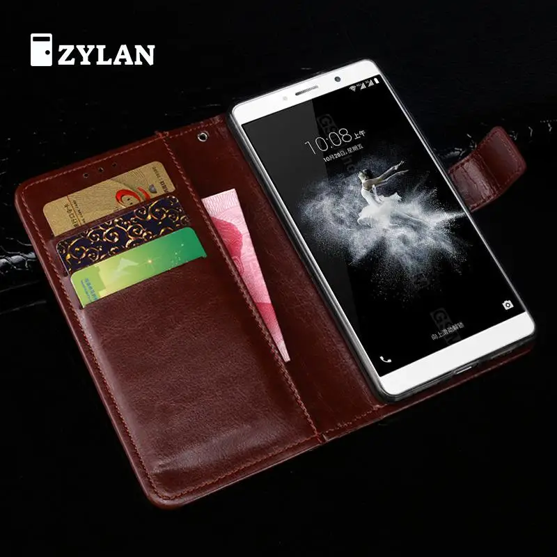 ZYLAN для ZTE AXON 7 Max кожаный флип-кошелек ультра тонкий держатель карт роскошные