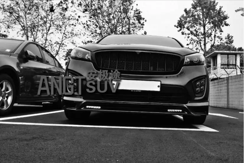 Спортивный стиль для ABS краски автомобиля переднего бампера гонки решетки Вокруг Накладка для KIA Sorento