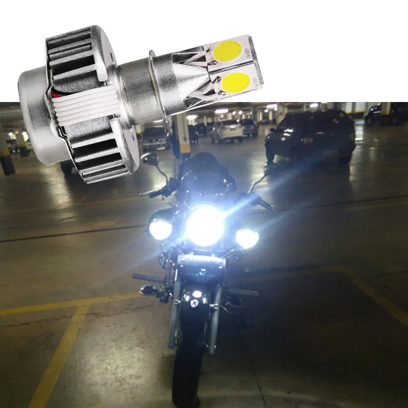 

FISHBERG H4 LED Motorcycle Headlight 18W Hi/Lo Beam 6000K 1800LM High/Low Conversion Kit High Power Motorcycle LED Headlamp