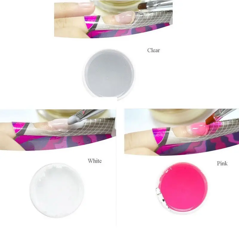 Fibernails из стекловолокна для наращивание ногтей защемления зажимы конструирующий гель пробный набор