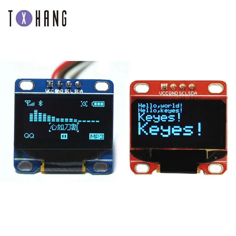 3 5-дюймовый серийный синий OLED-дисплей IIC 128X64 I2C SSD1306 0 96 плата с ЖК-экраном GND VCC SCL SDA