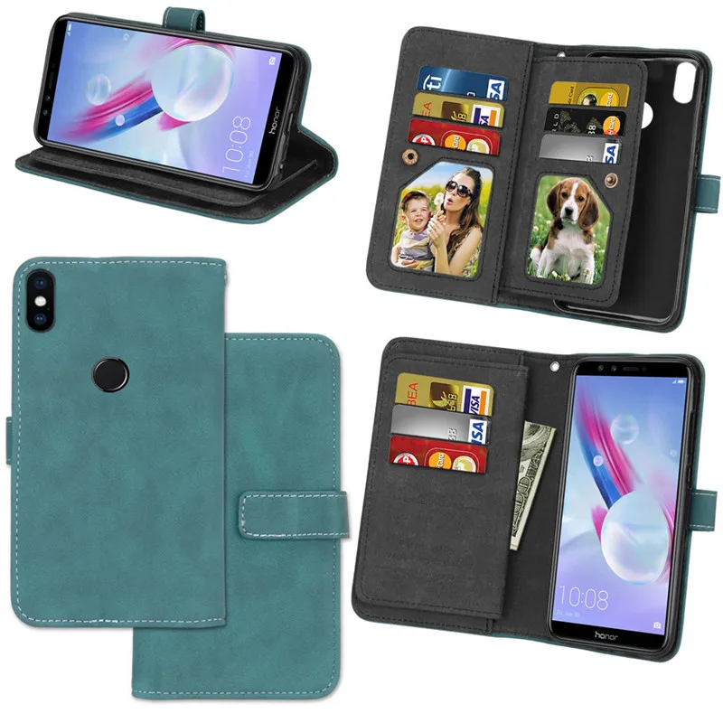 СПС Xiaomi Mi A2 Lite чехол Многофункциональный девять карты Роскошный Матовый кожаный бумажник флип телефон случаях на Xiaomi Mi A2 Lite