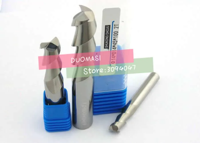 2 флейты 2F 1.0*4*3*50 CNC инструмент вольфрамовый сплав фреза специальный плоский