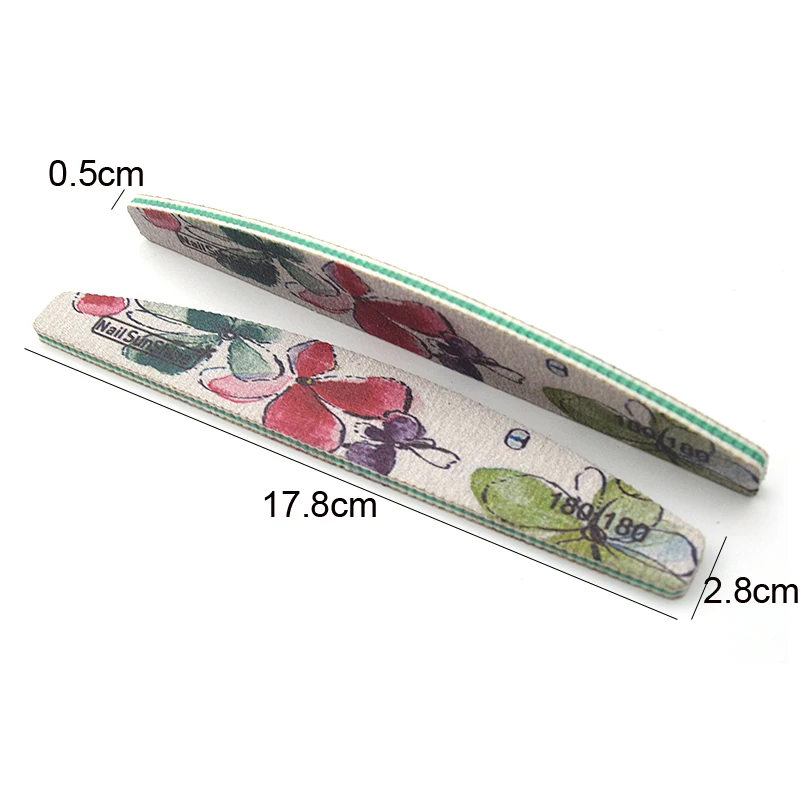 

120Pcs/Lot Nail File JEARL YU Plastic Pedicure Nail Art Color Equipment Tools Sanding Buffer Block Professional Manicure Set