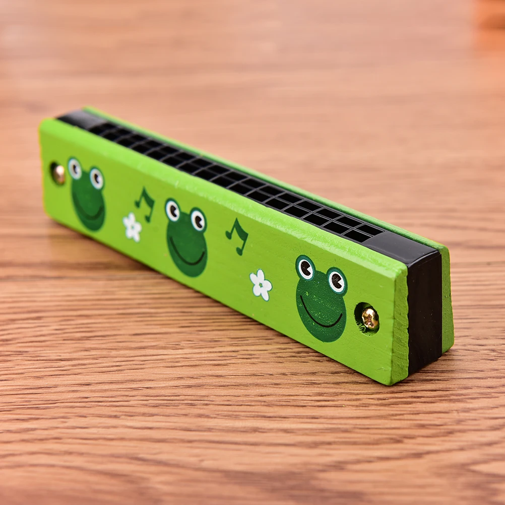 

Educational Musical Wooden Harmonica Instrument Toy for Kids Children Gift Randomly Kid Hot Sale