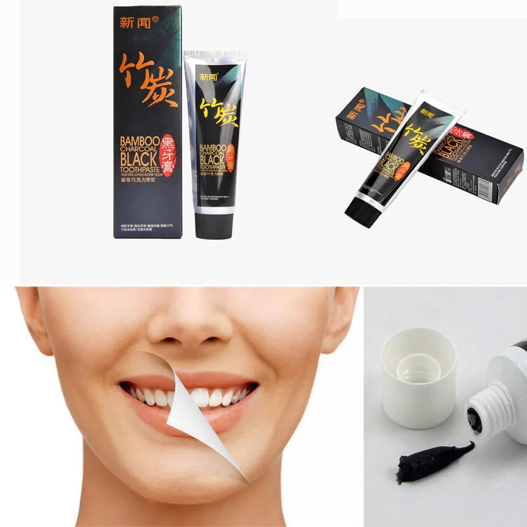 60 г отбеливающая зубная паста бамбуковый древесный уголь путешествия