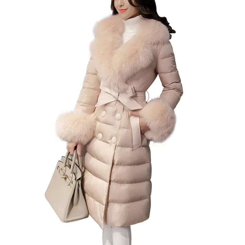 Высококачественное пуховое хлопковое пальто для женщин 2021 тонкая теплая зимняя