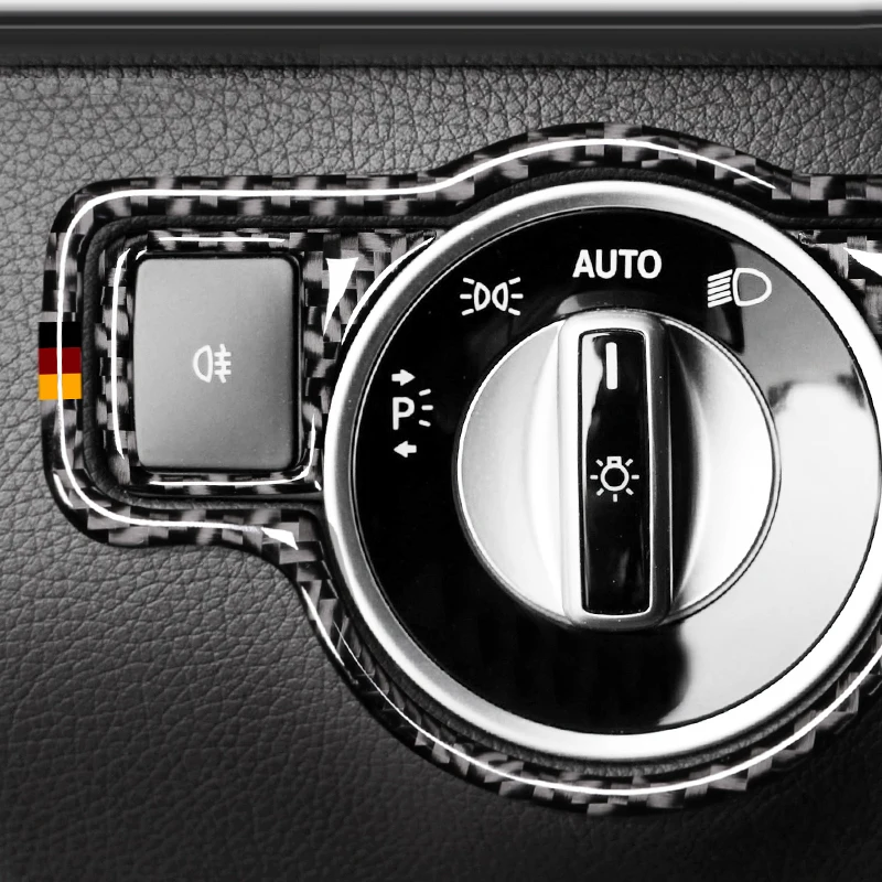 For Mercedes Benz A B C E G Class CLA GLA GLE GLK Car Interior Headlamp Switch Sticker Trim Refit Frame Decor Cover | Автомобили и