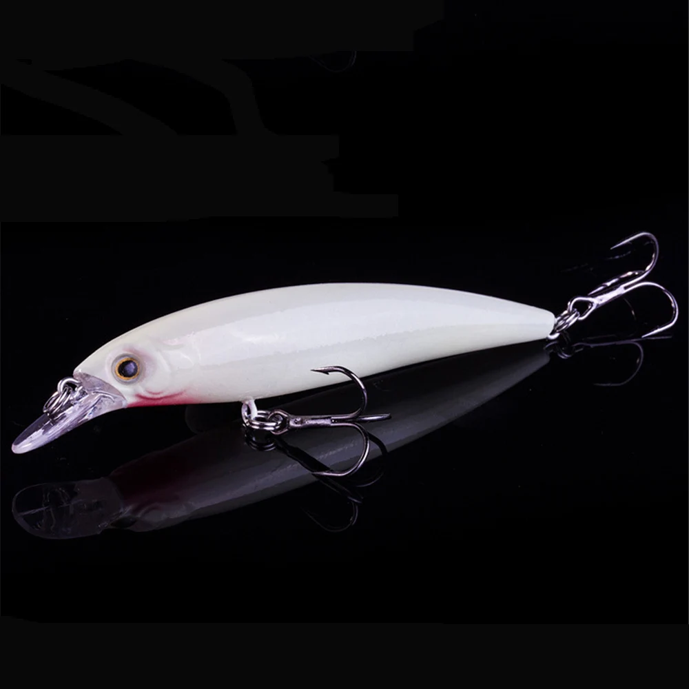 Рыболовные приманки-Воблеры Peche Minnow, 3D глаза, плавающие светящиеся воблеры для ловли карпа, жесткие приманки, 12 цветов - Цвет: K