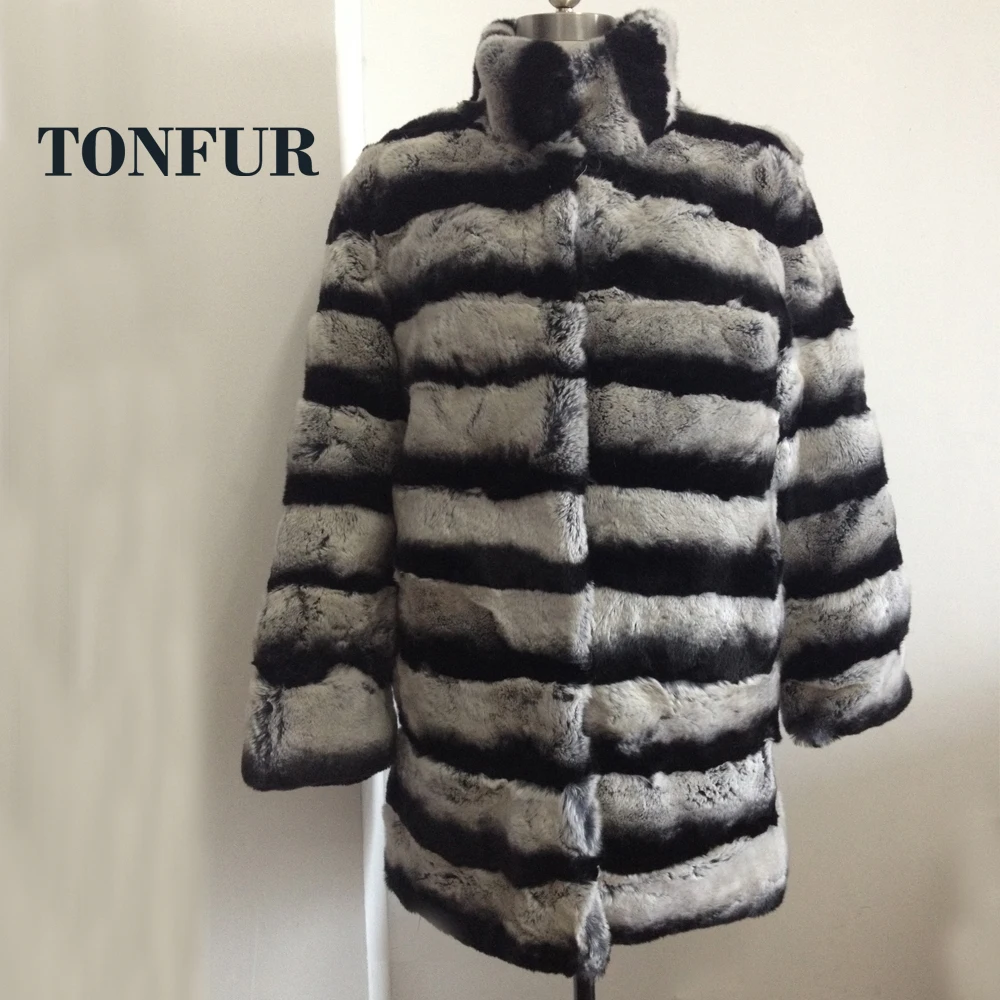 Низкая Скидка 100% 3D Настоящее натуральное кроличье меховое Полосатое контрастное