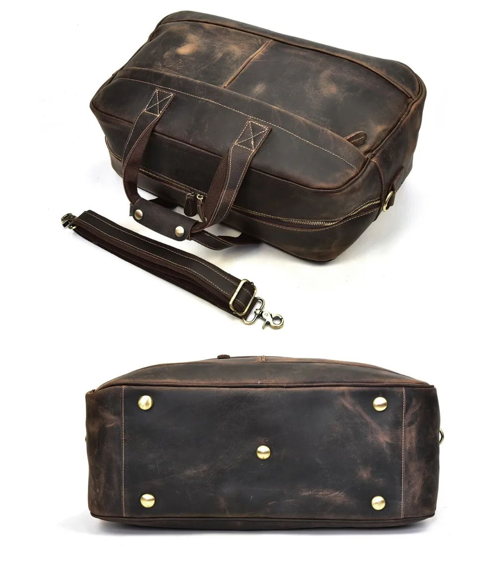 Мужская Дорожная сумка из натуральной кожи 18 дюймов натуральная кожа дорожная