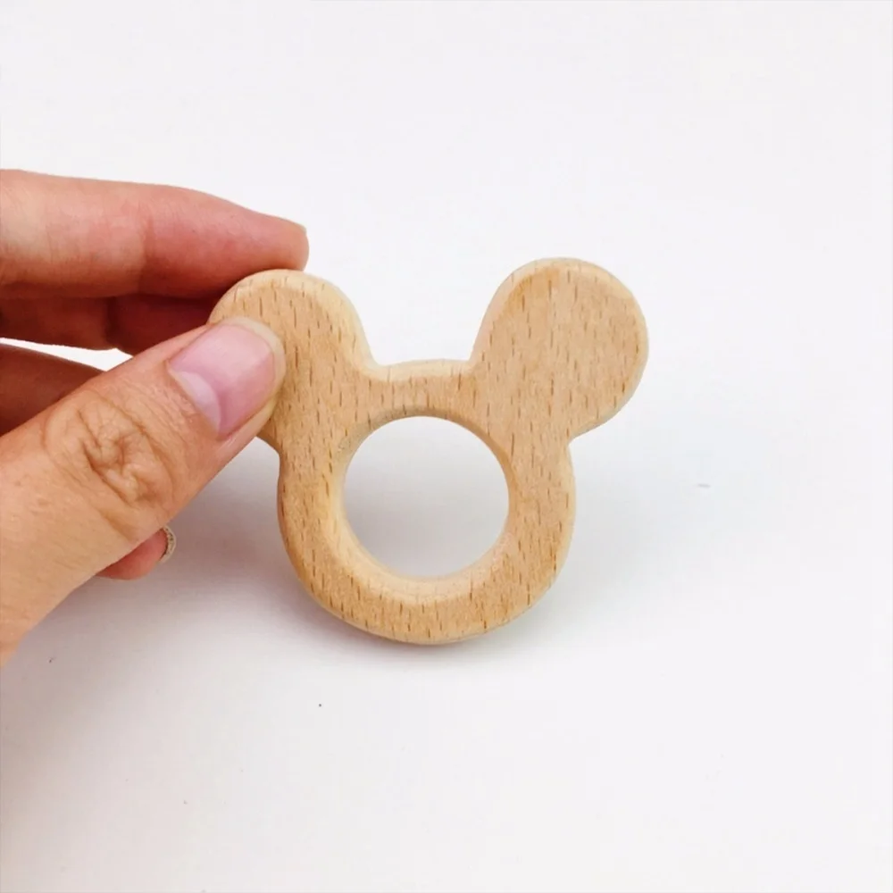 Бук деревянная медведь Figurines10PC реб Шторы ввод в детской комнате DIY кулон орнамент