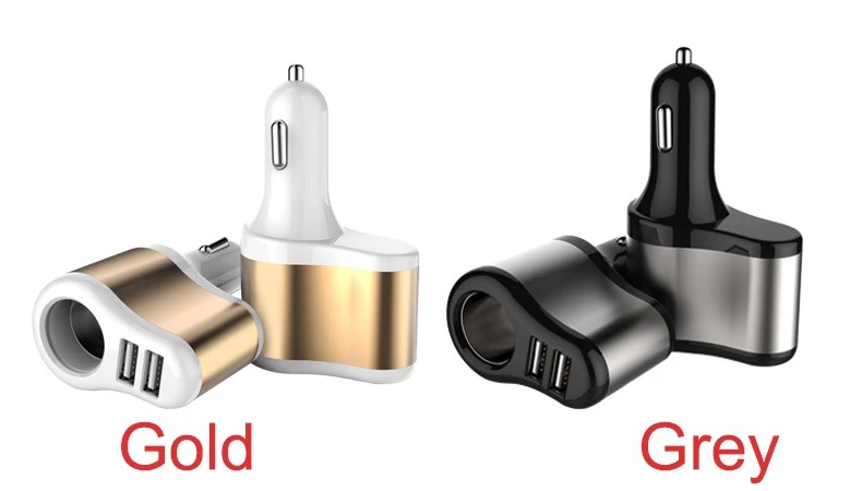 Автомобильное зарядное устройство Konsmart с двумя usb-прикуривателями Переходник USB для зарядки в машине Зарядка для iPhone для redmi note 5 pro автомобильное зарядное устройство