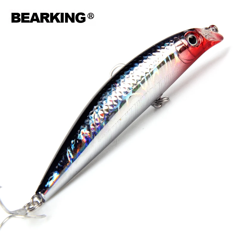 Популярная модель bearking розничная рыболовные приманки, Плавающий Гольян, penceil Приманка Размер 90 мм 10 г, магнит внутри, погружение 0,5 м