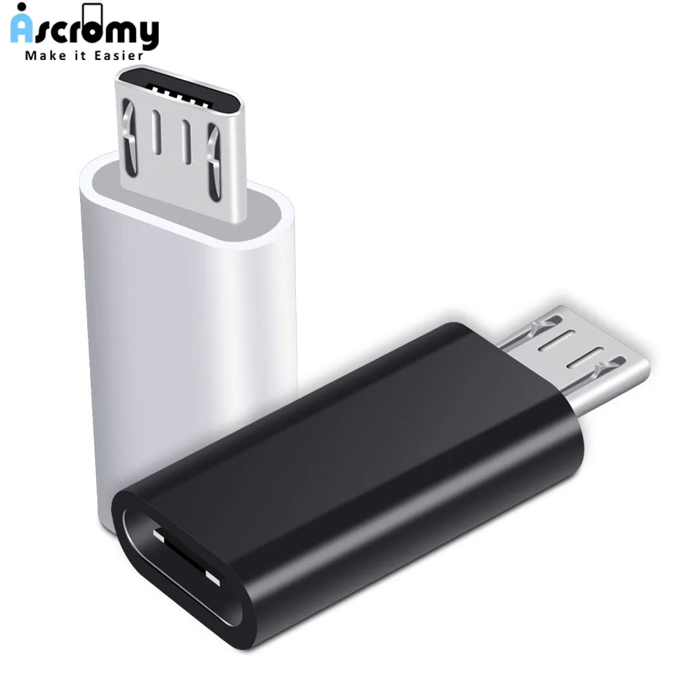 Переходник с USB Type C на Micro разъем для синхронизации данных и зарядки телефонов