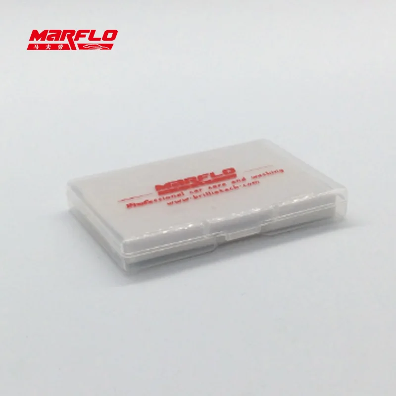King1 100g Clay Bar Средство для удаления пятен, Магическая глина, тонкая, средняя, тяжелая, королевская, класс 100 г, с полипропиленовой коробкой, автомойка, воск, аппликатор, Marflo Brilliatech - Цвет: King1 100g Clay Bar
