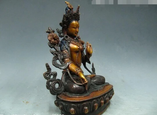 wholesale factory Nepal 100% Pure Bronze Handwork exquisite Carve White TaRa Buddha Statue Aa1025 | Дом и сад