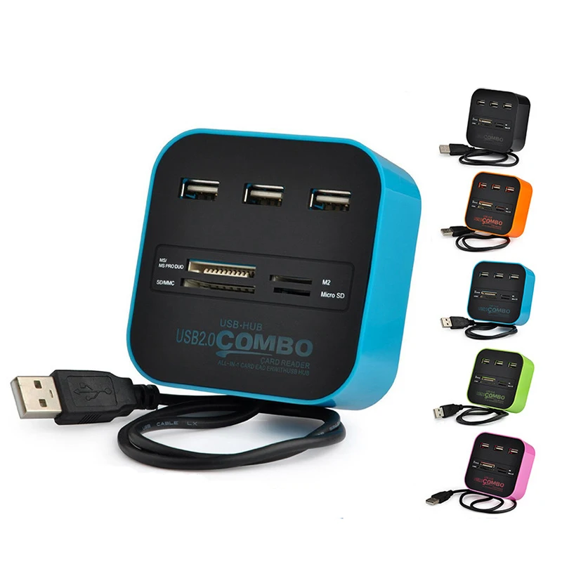 USB разветвитель Twobro 2 0 дюйма 3 порта|Картридеры| |