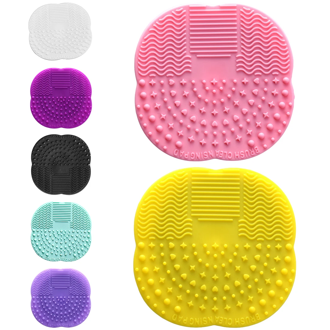 1 шт. 8 цветов силиконовое мытье кистей для макияжа гель очиститель скруббер