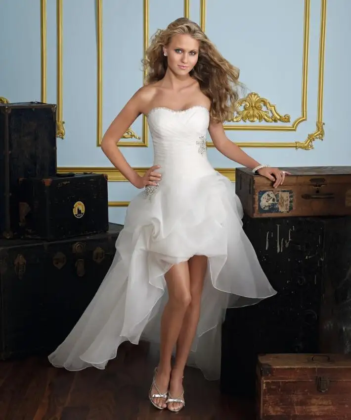 Vestido de festa Свадебные платья без бретелек белое простое свадебное платье церковное