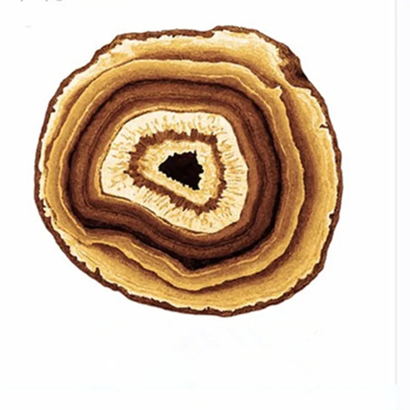 Новый деревенский стиль нейлон ткань дерево Кольца Деревянный ковер и полоса