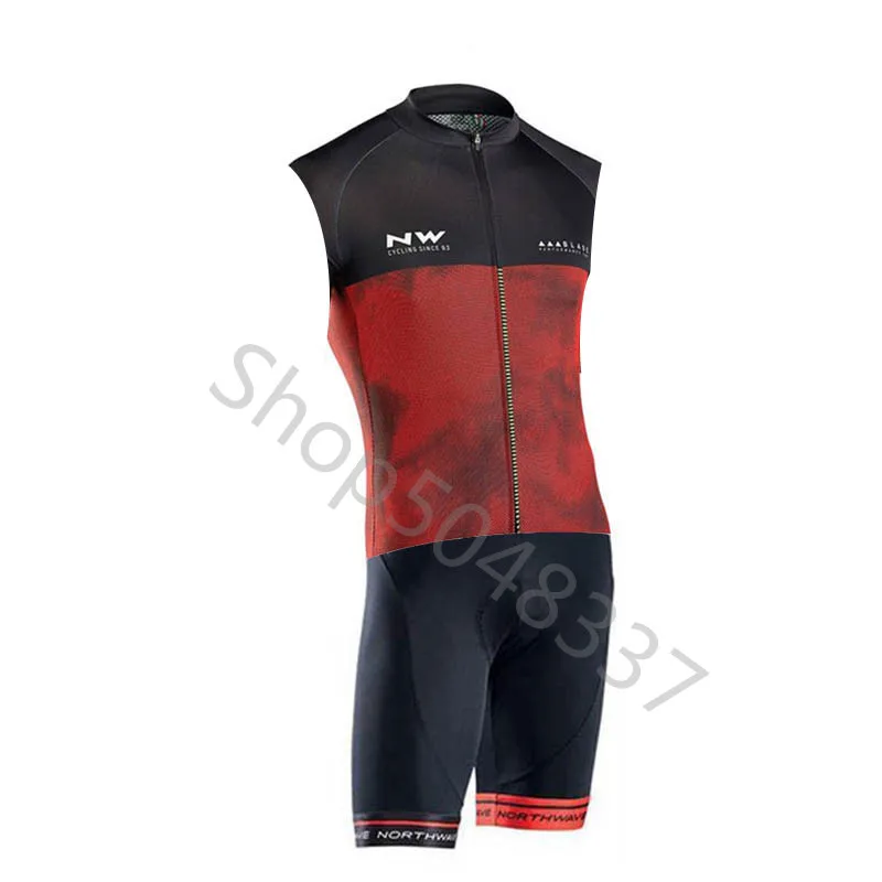 6 NW триатлон костюм для велоспорта Skinsuit Быстросохнущий без рукавов Велоспорт Джерси Мужская велосипедная Одежда Майо ciclismo hombre - Цвет: 6