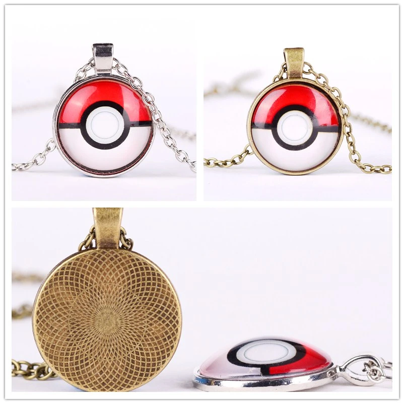 Новинка 2017 ювелирное изделие серебро/бронза цвета Покемон игра покебол кулон