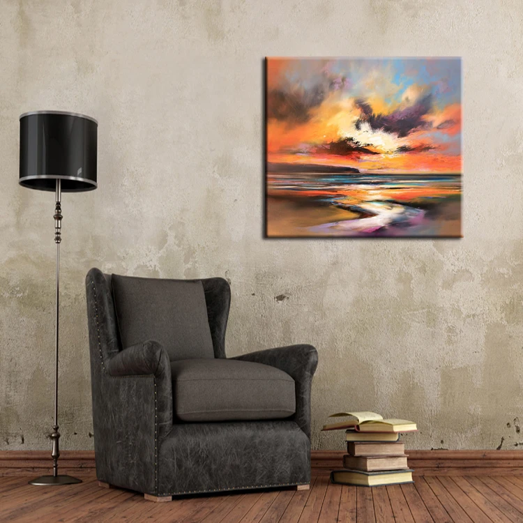 Навыки ручная роспись абстрактный пейзаж картина маслом на холсте красивый