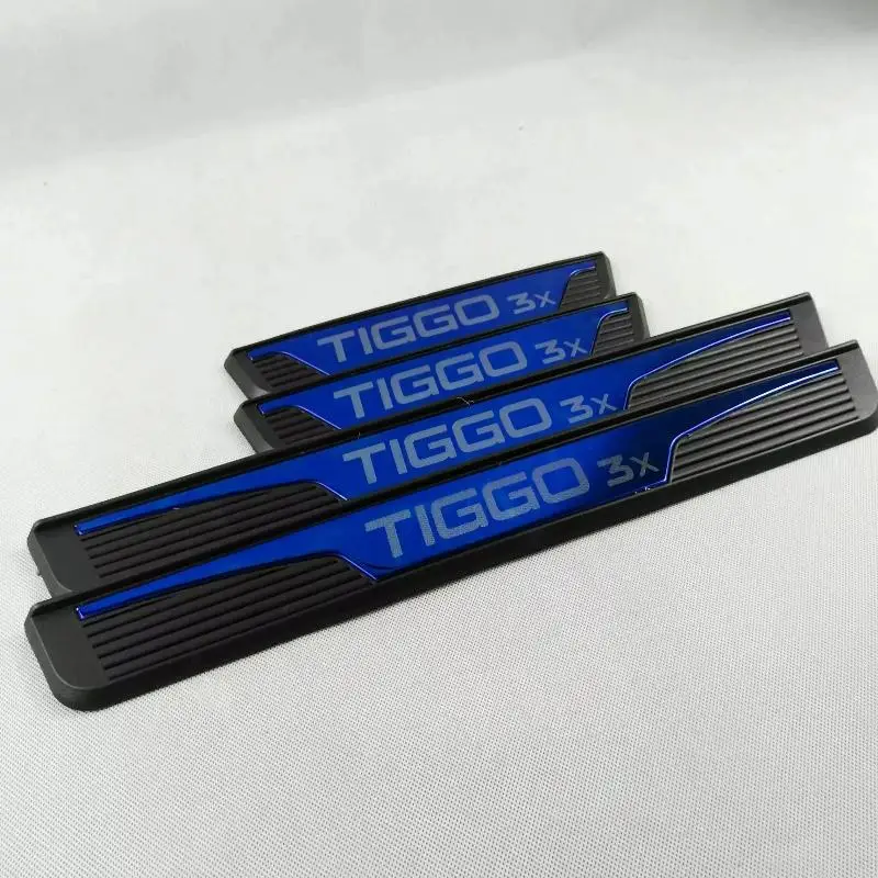 Для стайлинга автомобилей Chery Tiggo 3x аксессуары стальная Накладка на порог накладки на педаль двери защита автомобиля наклейка 4 шт