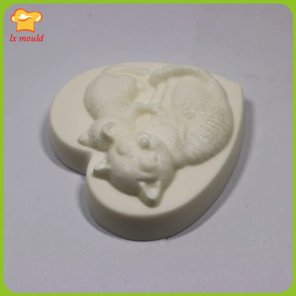 Mother Love Cat Handmade Soap Mould Aromatherapy Maker Silicone Mold Mother's Day Birthday | Дом и сад