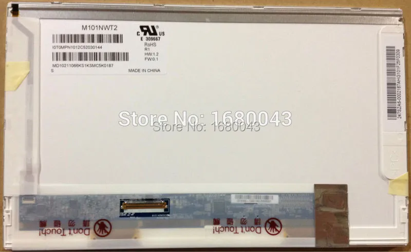 M101NWT2 R1 R2 подходит для клаа101nb01 LTN101NT02 LTN101NT06 B101AW03 V.0 V.1 HSD101PFW2 N101L6 L02 LP101WSA 1024X600