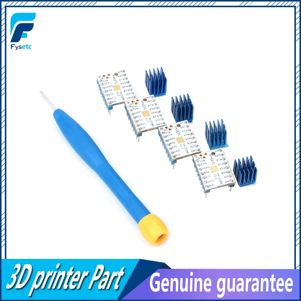 100pc TMC2208 v1.2 Stepping Motor Mute Driver Stepstick Power Tube Built-in Driver Current 1.4A Peak Current 2A Replace TMC2100