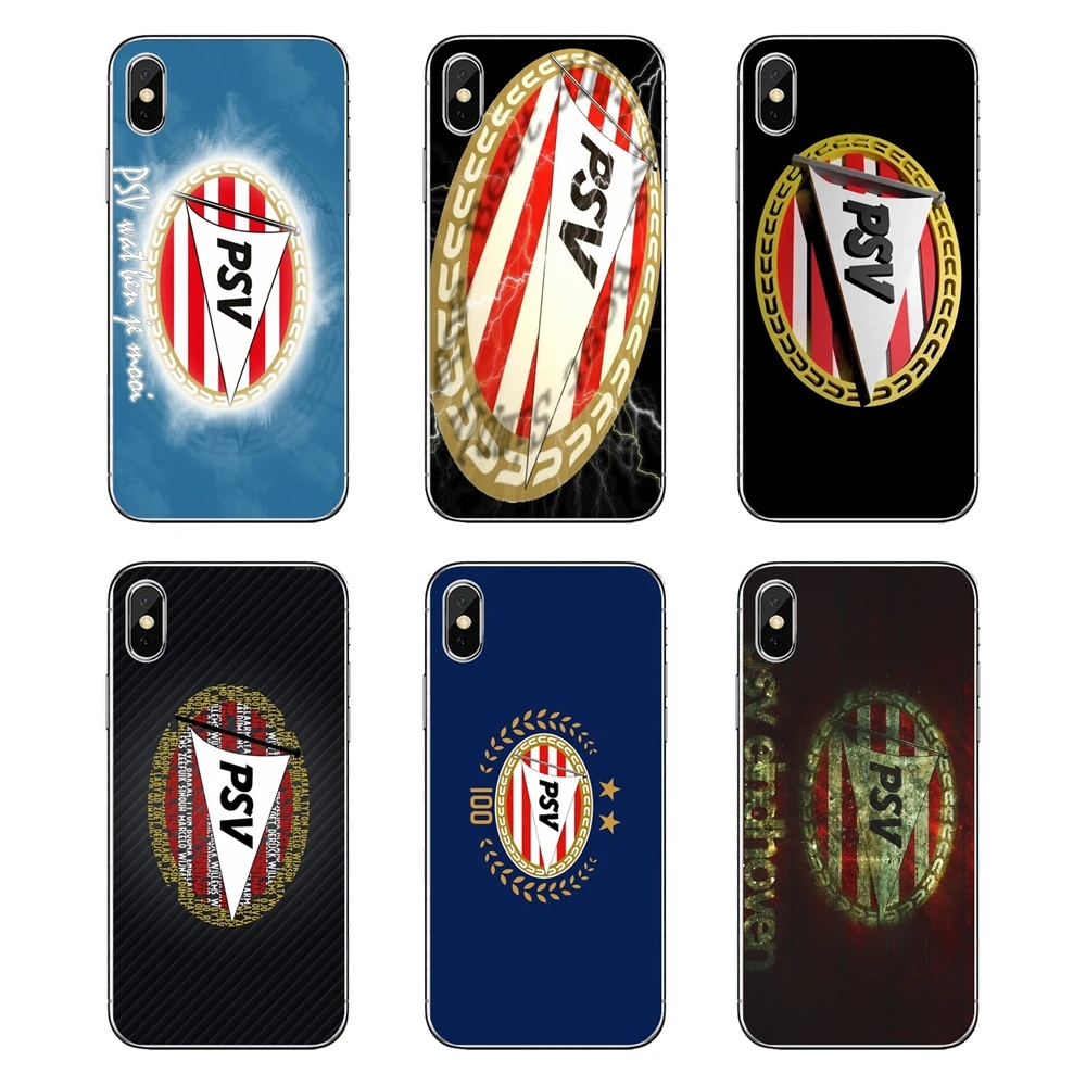 Прозрачный чехол из ТПУ для Samsung Galaxy A5 A6 A7 A8 A9 J4 J5 J7 J8 2017 2018 Plus Prime PSV Eindhoven Soccer Football Logo