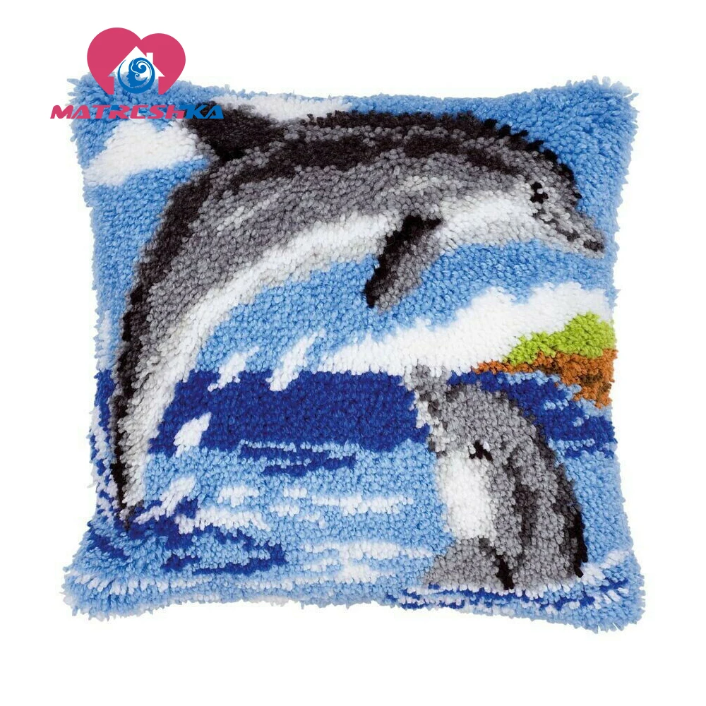 Игла для вышивки крестиком в виде дельфина ковровой с защелкой наборы ковриков