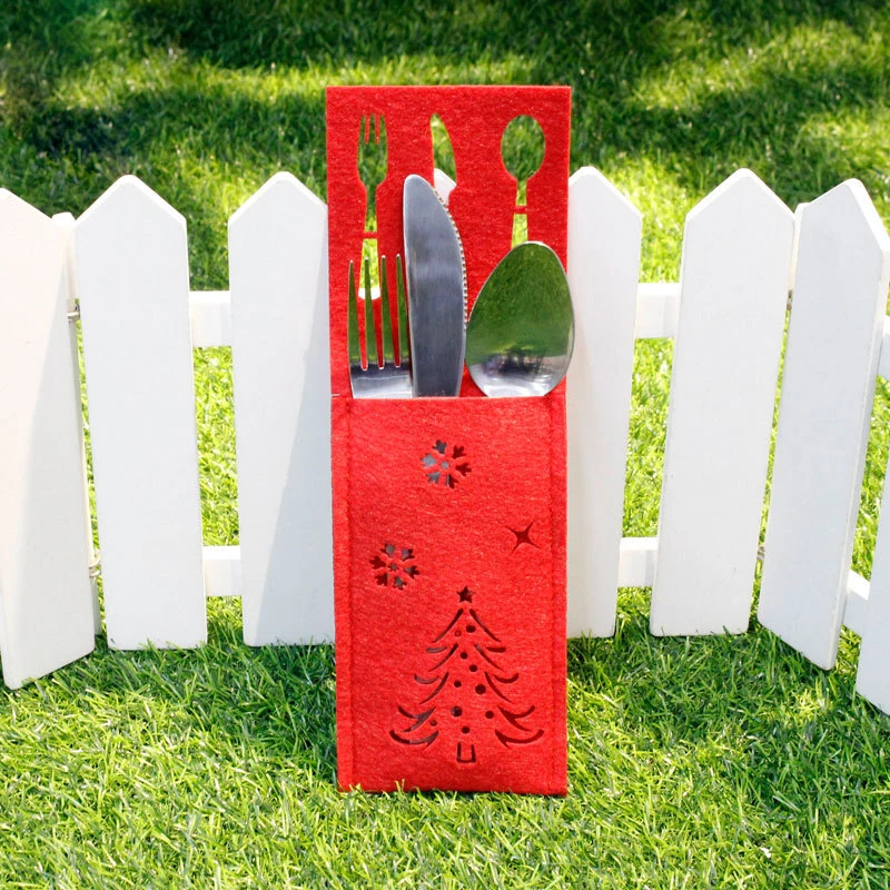 3 шт. милые Новогодние товары ножи народная крышка Снеговик деревья орнамент