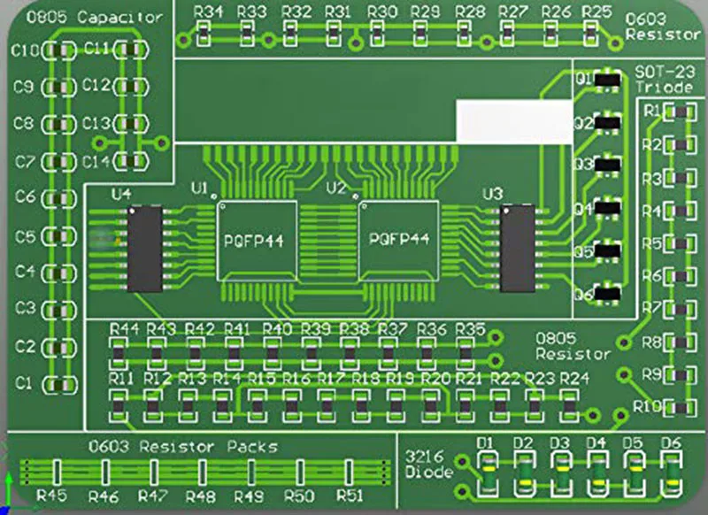 Jyrkior начинающих DIY SMD/SMT компоненты практика доска пайки мастерство обучение комплект AE1173