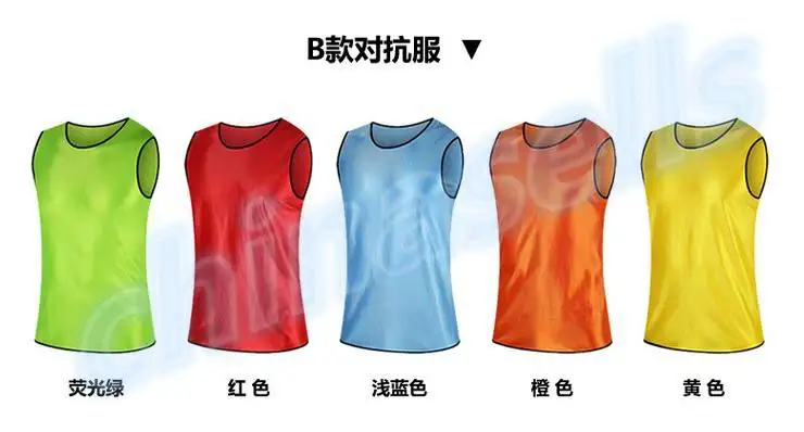 40pcs adult soccer football basketball group against scrimmage vest combat training tank top lacrosse jerseys |